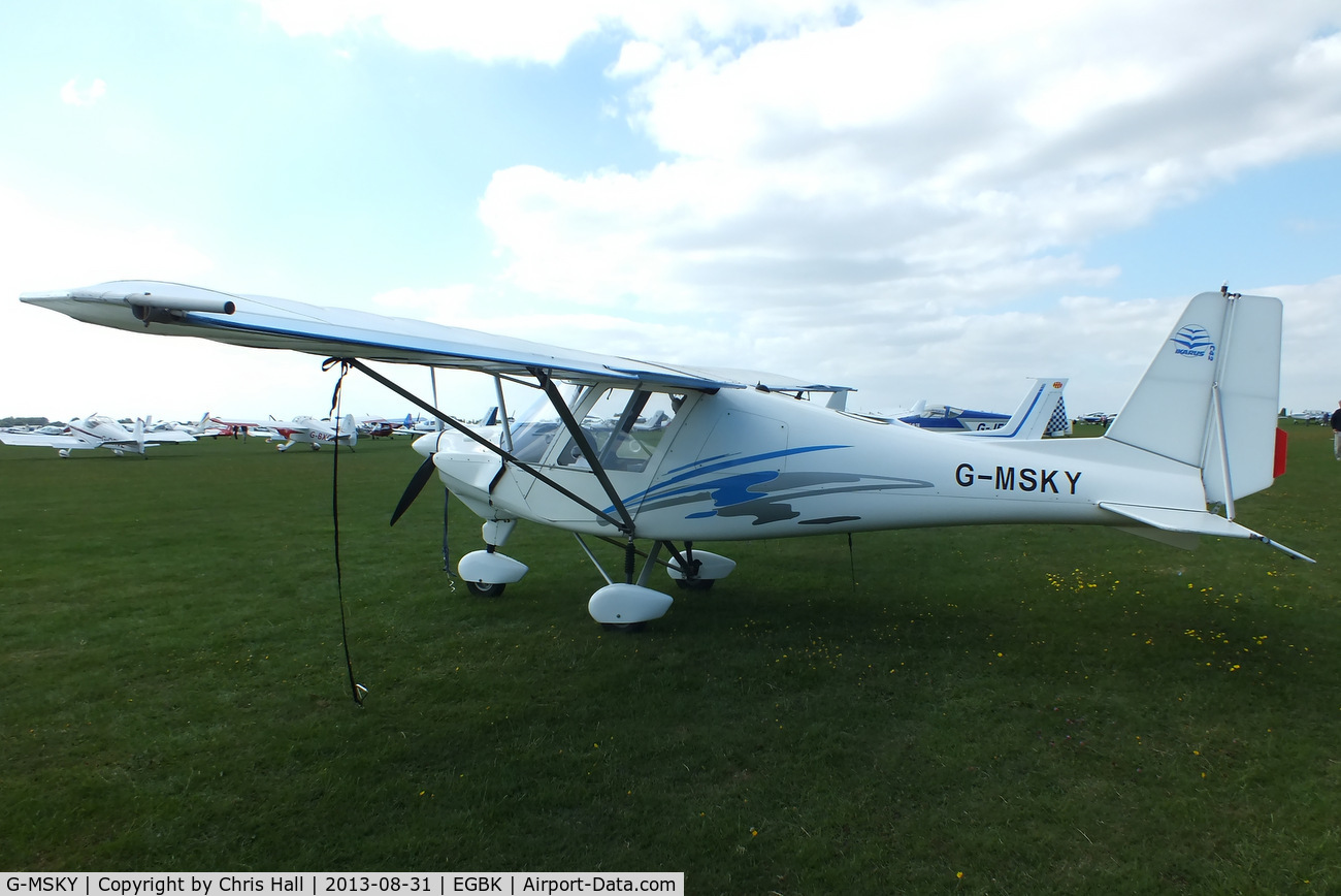 G-MSKY, 2001 Comco Ikarus C42 FB UK C/N PFA 322-13722, at the LAA Rally 2013, Sywell