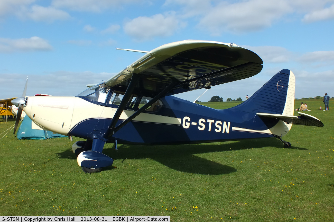 G-STSN, 1948 Stinson Flying Station Wagon C/N 108-4352, at the LAA Rally 2013, Sywell