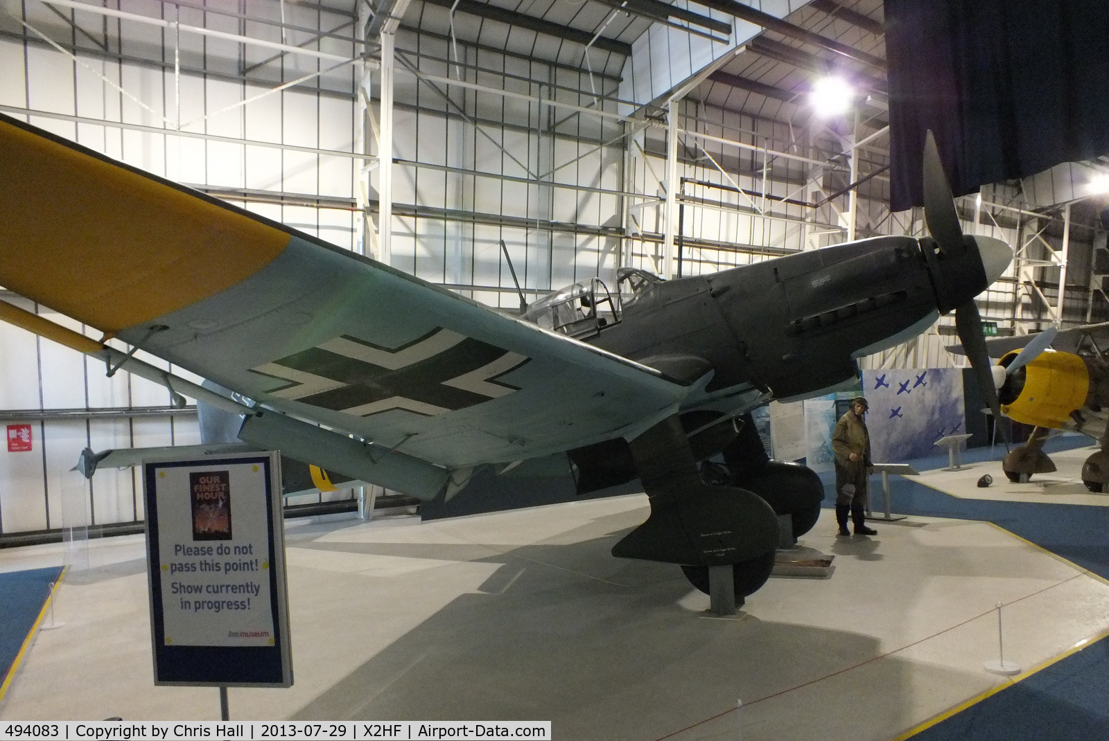 494083, 1941 Junkers Ju-87D Stuka C/N Not found 494083, Displayed at the RAF Museum, Hendon