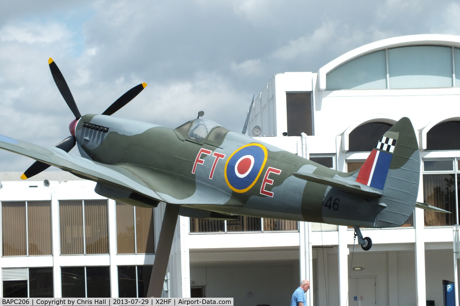 BAPC206, Supermarine 361 Spitfire IX Replica C/N BAPC.206, Displayed at the RAF Museum, Hendon