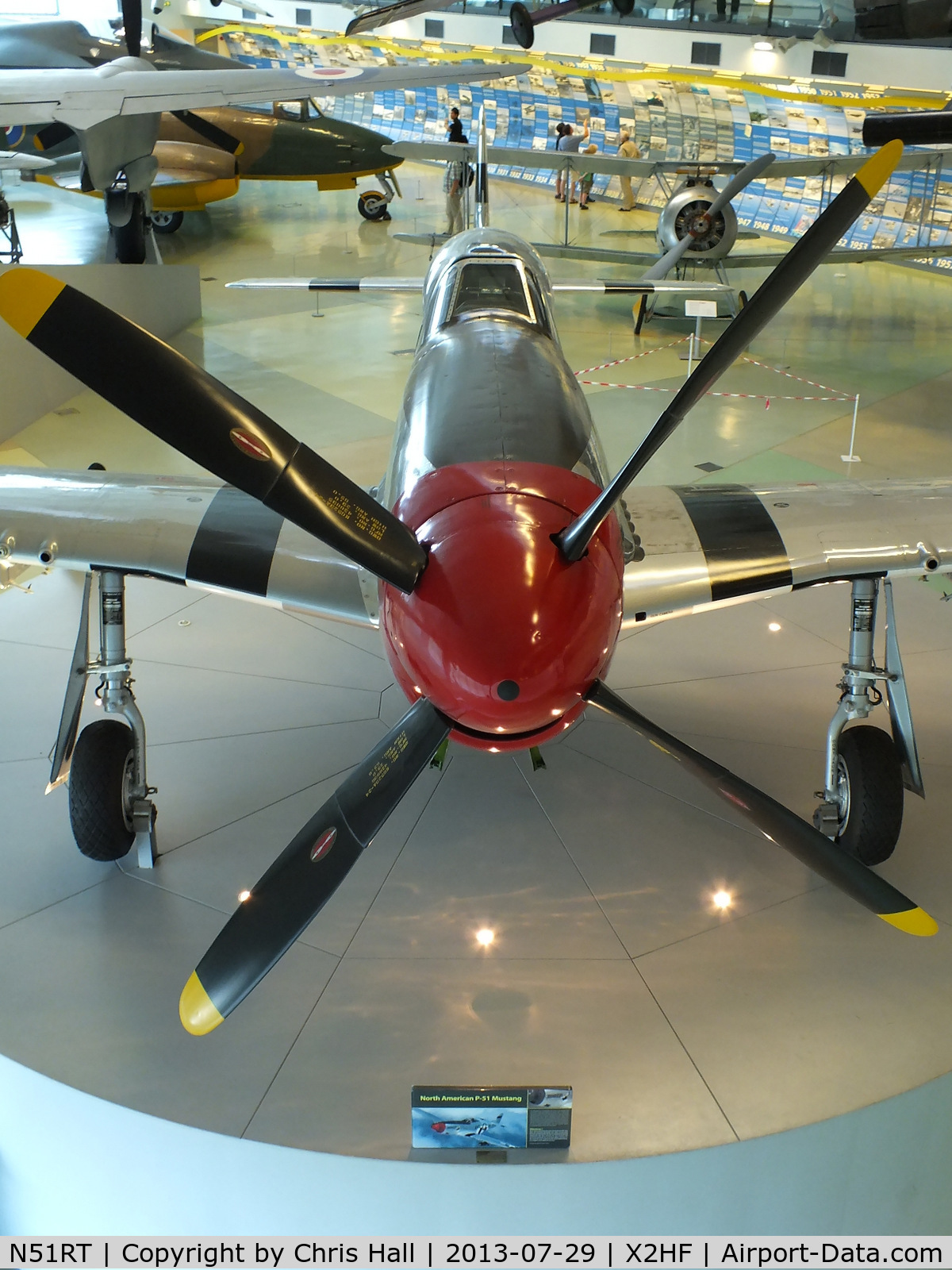 N51RT, 1944 North American F-51D Mustang C/N 122-40949, Displayed at the RAF Museum, Hendon