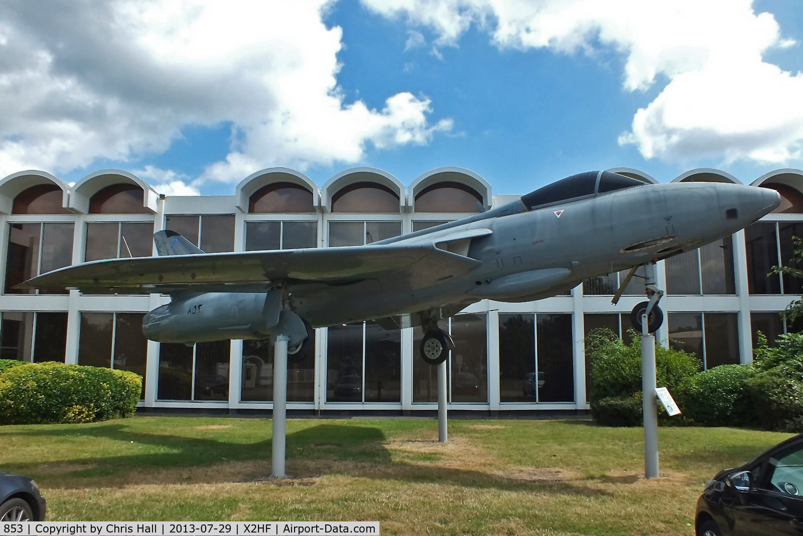 853, 1956 Hawker Hunter FR.10 C/N S4/U/3302, Displayed at the RAF Museum, Hendon