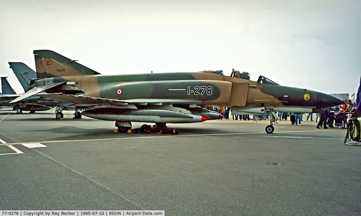 77-0278, 1977 McDonnell Douglas F-4E Phantom II C/N 4986, McDonnell-Douglas F-4E Phantom II [4986] (Turkish Air Force) RAF Mildenhall~G 22/07/1995