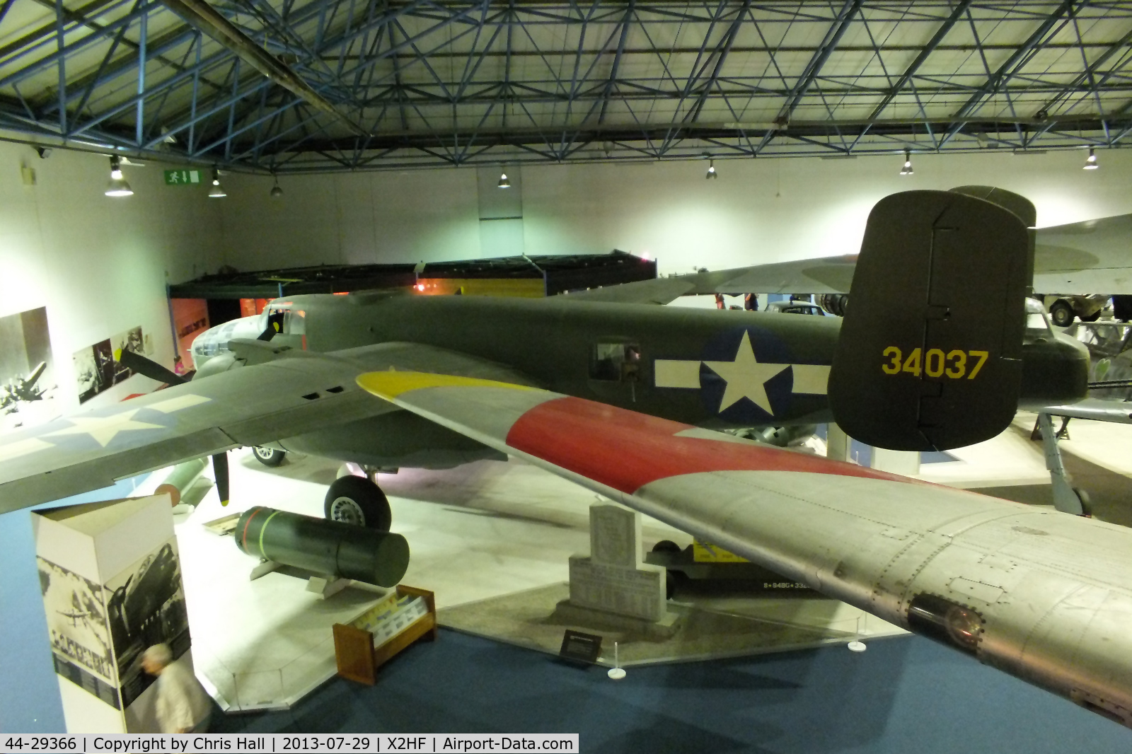 44-29366, North American TB-25N Mitchell C/N 108-32461, Displayed at the RAF Museum, Hendon