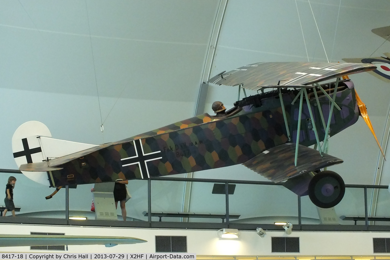 8417-18, Fokker D-VII C/N Not found 8417-18, Displayed at the RAF Museum, Hendon