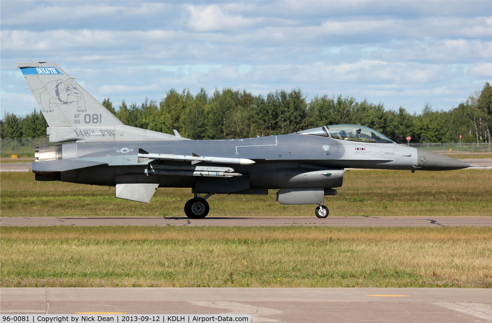 96-0081, 1996 General Dynamics F-16CM Fighting Falcon C/N CC-203, KDLH/DLH
