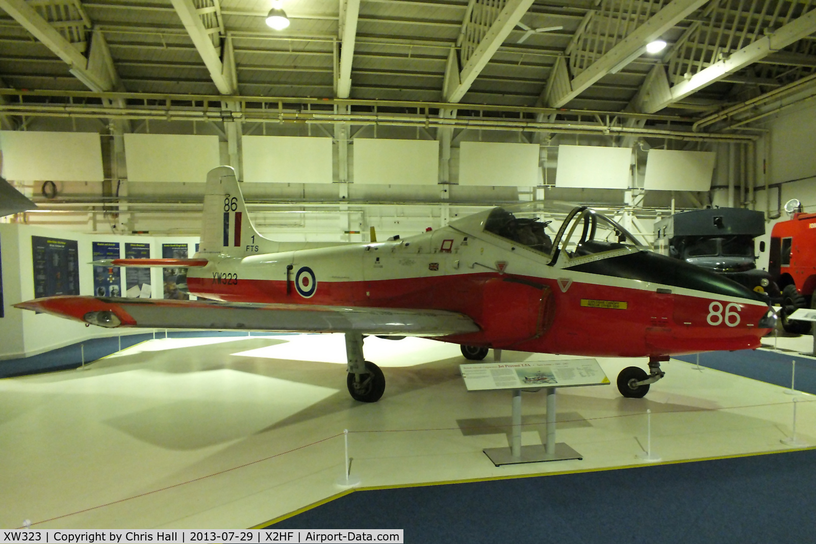 XW323, 1970 BAC 84 Jet Provost T.5A C/N EEP/JP/987, Displayed at the RAF Museum, Hendon