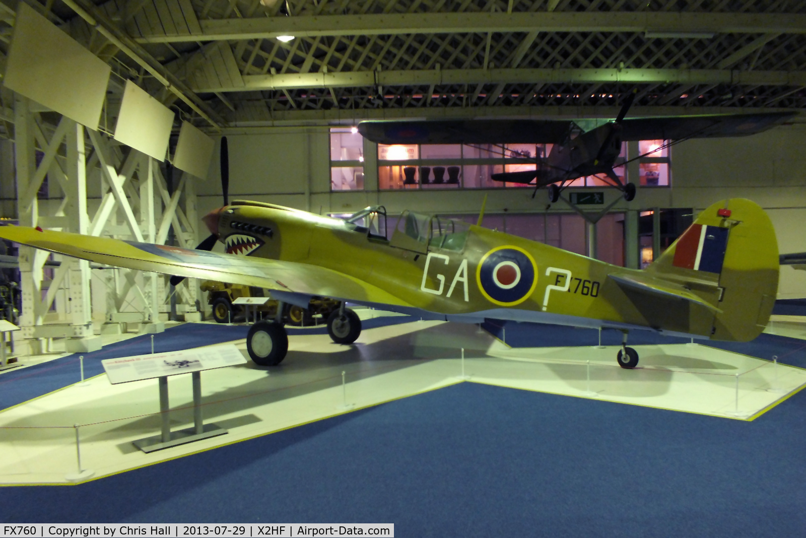 FX760, Curtiss Kittyhawk IV C/N 33840, Displayed at the RAF Museum, Hendon