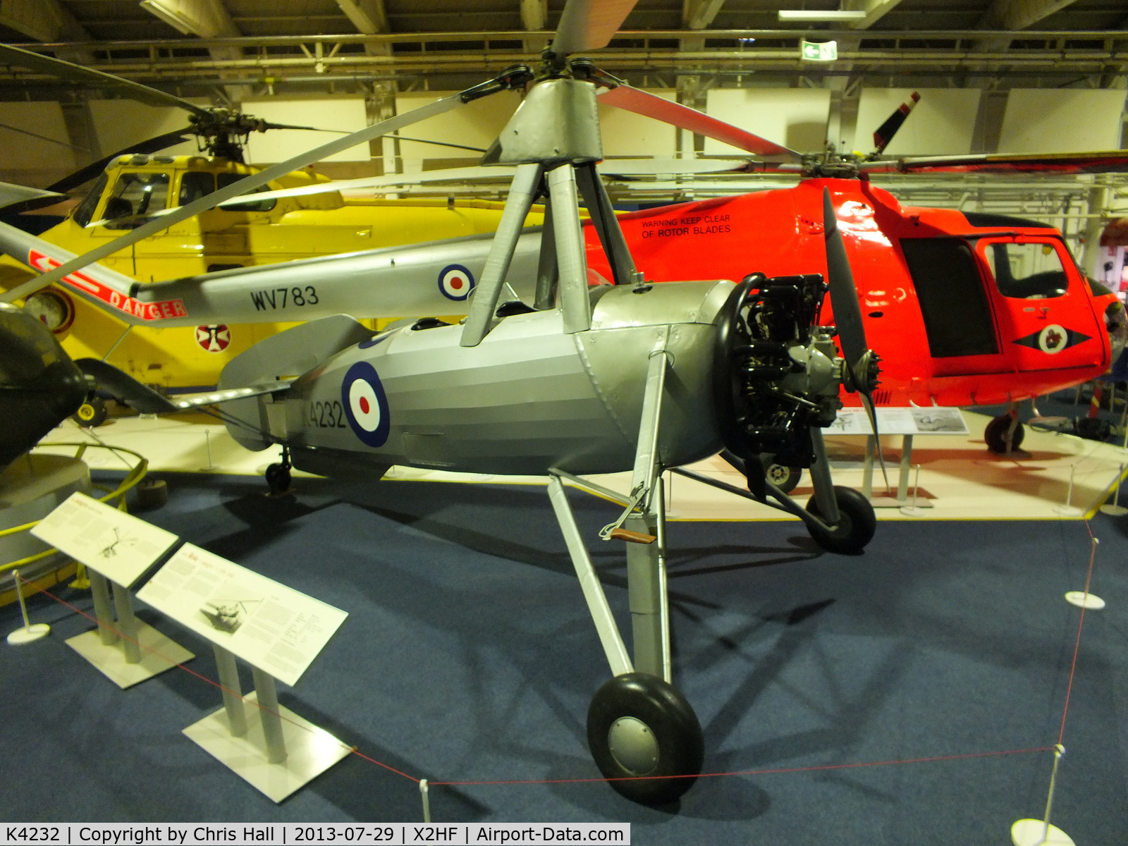 K4232, Avro 671 Rota I (Cierva C-30A) C/N R3/CA/40, Displayed at the RAF Museum, Hendon