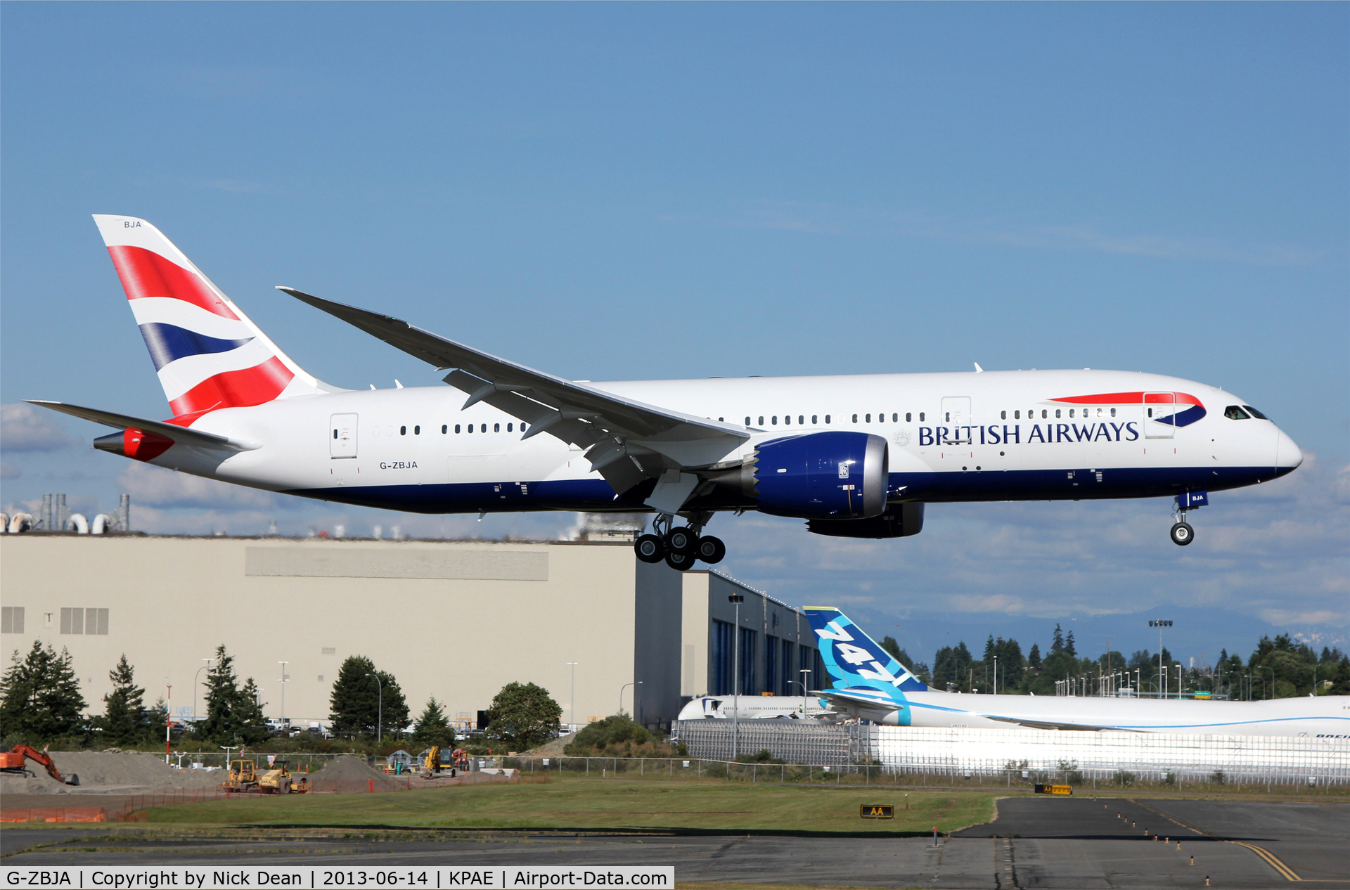 G-ZBJA, 2013 Boeing 787-8 Dreamliner C/N 38609, KPAE/PAE