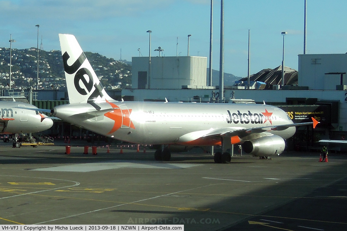 VH-VFJ, 2012 Airbus A320-232 C/N 5311, At Wellington