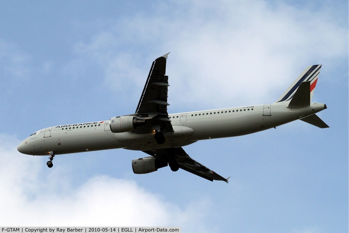 F-GTAM, 2002 Airbus A321-211 C/N 1859, Airbus A321-211 [1859] (Air France) Home~G 14/05/2010. On approach 27R.