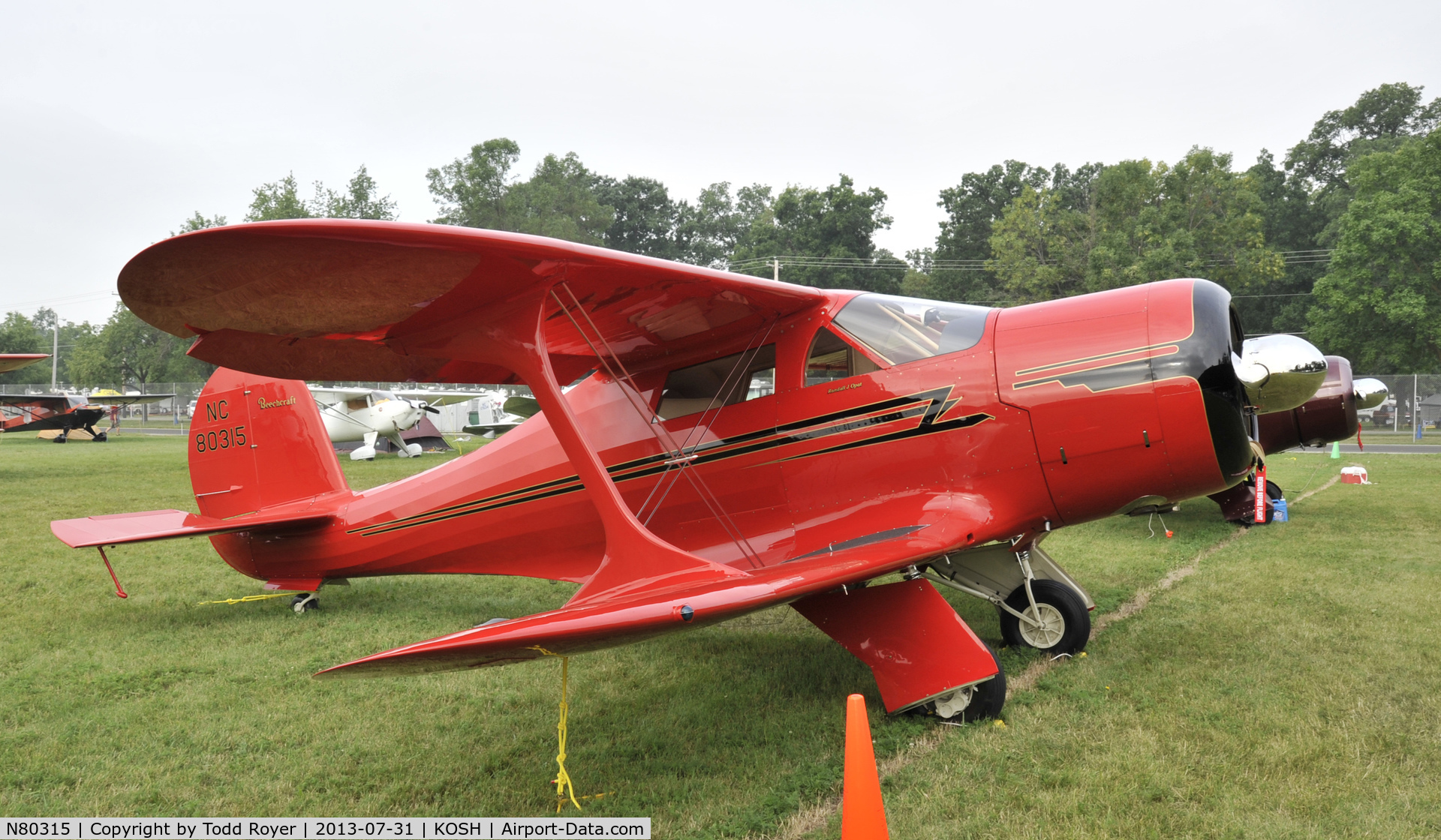 N80315, 1947 Beech G17S C/N B-14, Airventure 2013