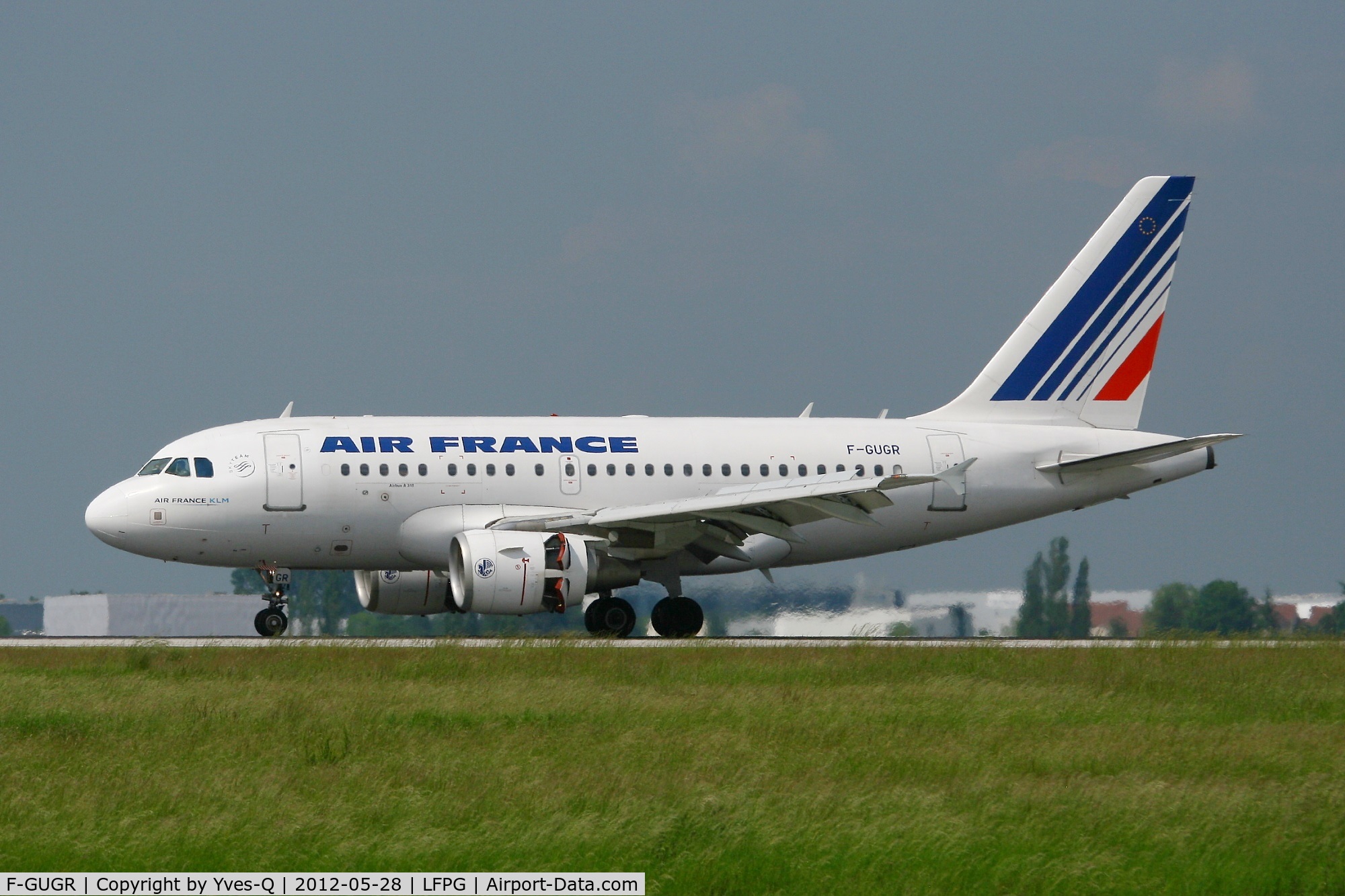 F-GUGR, 2007 Airbus A318-111 C/N 3009, Airbus A318-111, Landing rwy 26L, Roissy Charles De Gaulle Airport (LFPG-CDG)