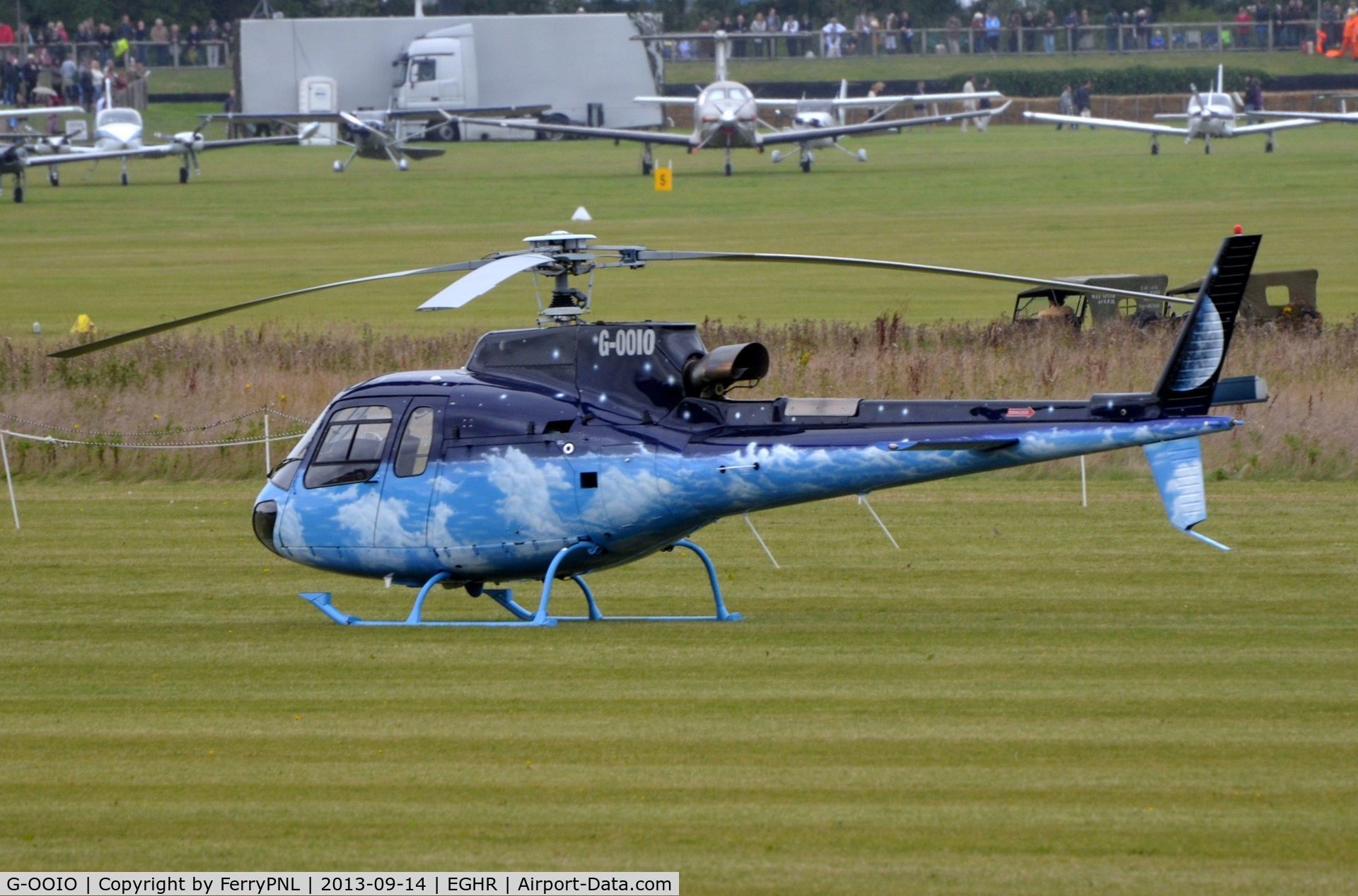G-OOIO, 2001 Eurocopter AS-350B-3 Ecureuil Ecureuil C/N 3463, AS350 during Goodwood Revival 2013