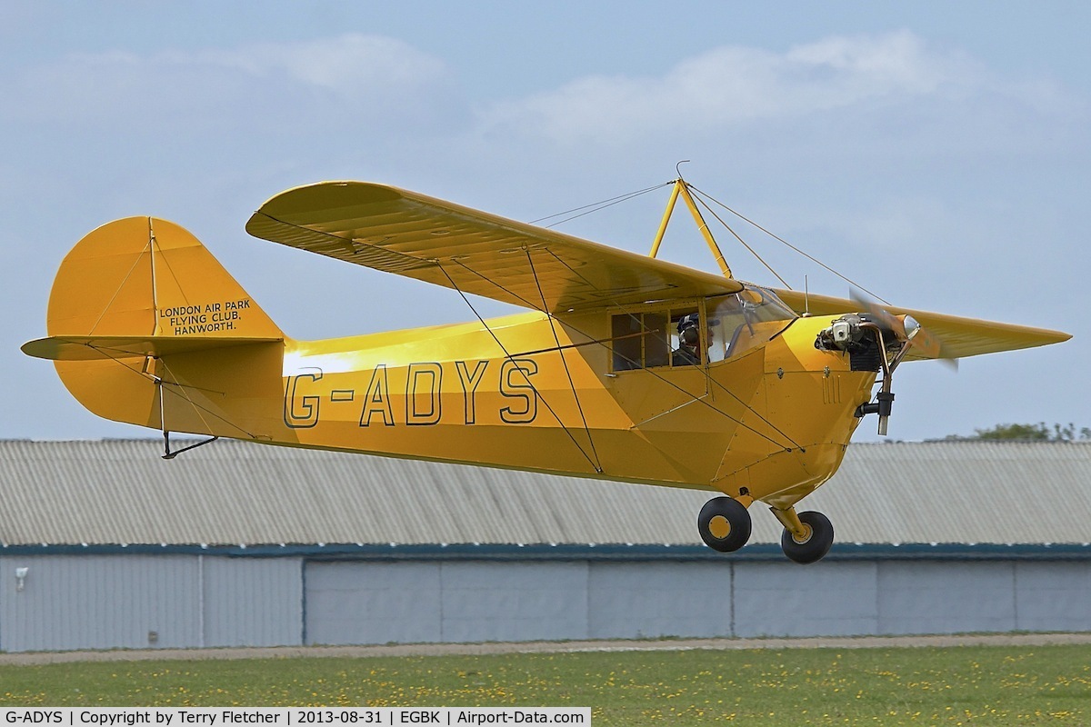 G-ADYS, 1935 Aeronca C-3 C/N A-600, 1935 Aeronca C3, c/n: A-600 at Sywell in 2013