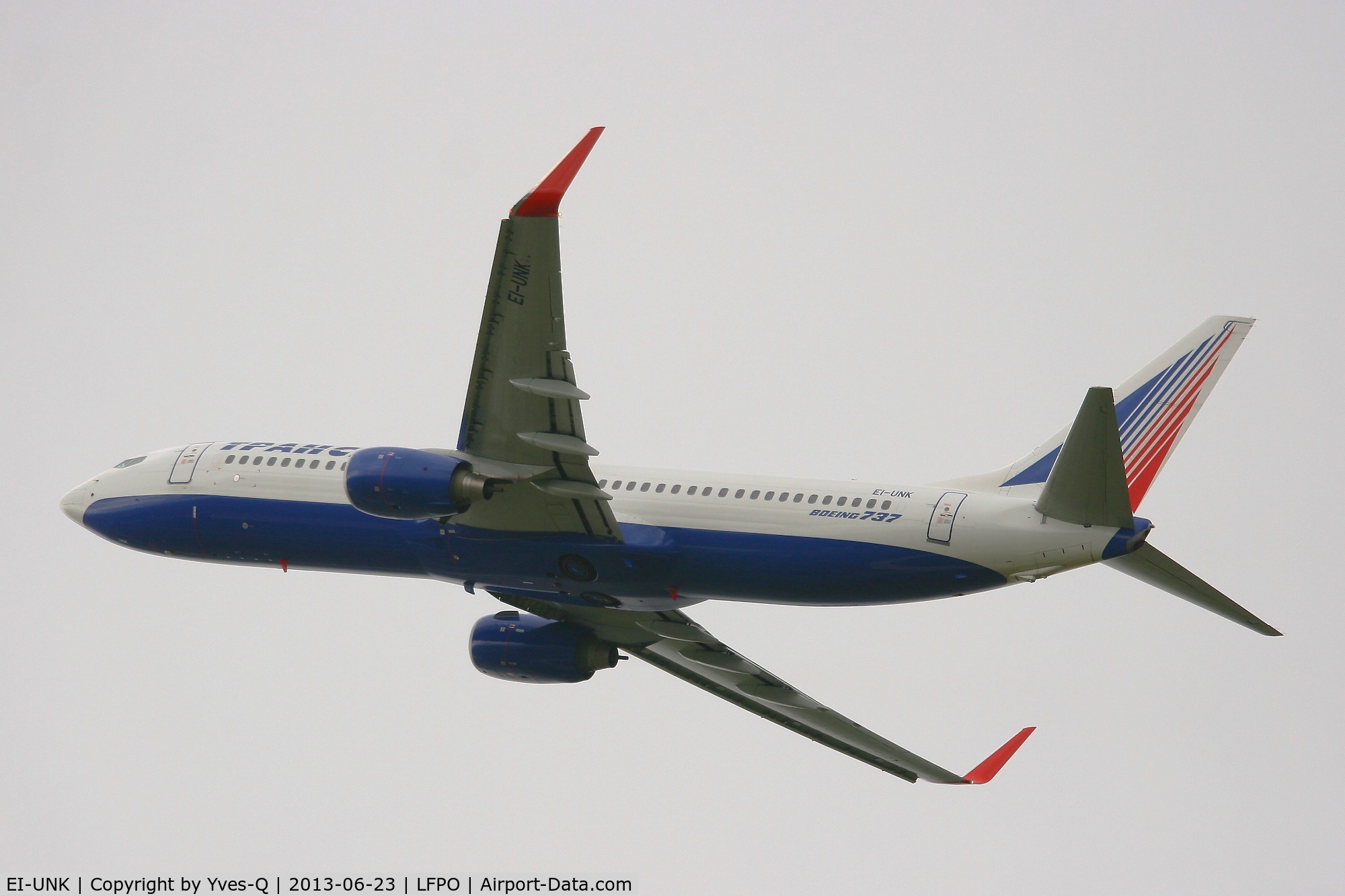 EI-UNK, 2011 Boeing 737-86J C/N 36119, Boeing 737-86J, Take off rwy 24, Paris-Orly Airport (LFPO-ORY)