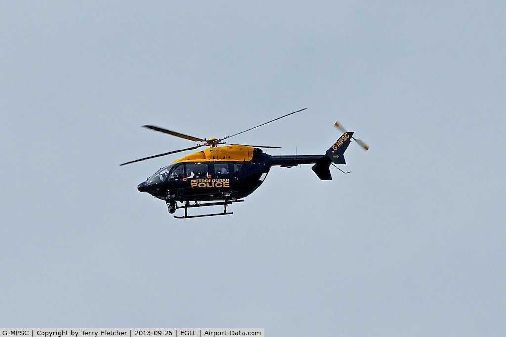 G-MPSC, 2005 Eurocopter-Kawasaki EC-145 (BK-117C-2) C/N 9075, 2005 Eurocopter-Kawasaki EC-145 (BK-117C-2), c/n: 9075 - Police helicopter over Heathrow