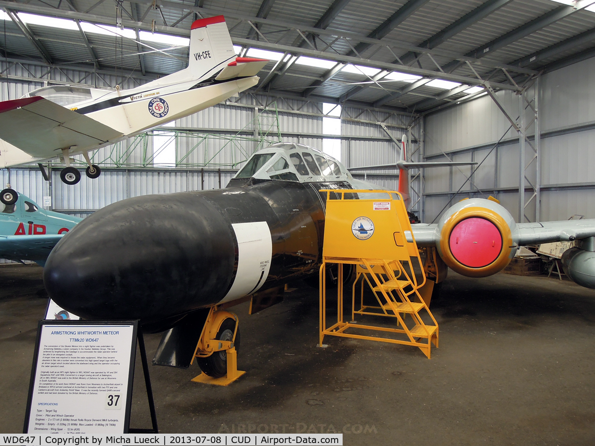 WD647, 1952 Gloster Meteor TT.20 C/N Not found WD647, At the Queensland Air Museum, Caloundra
