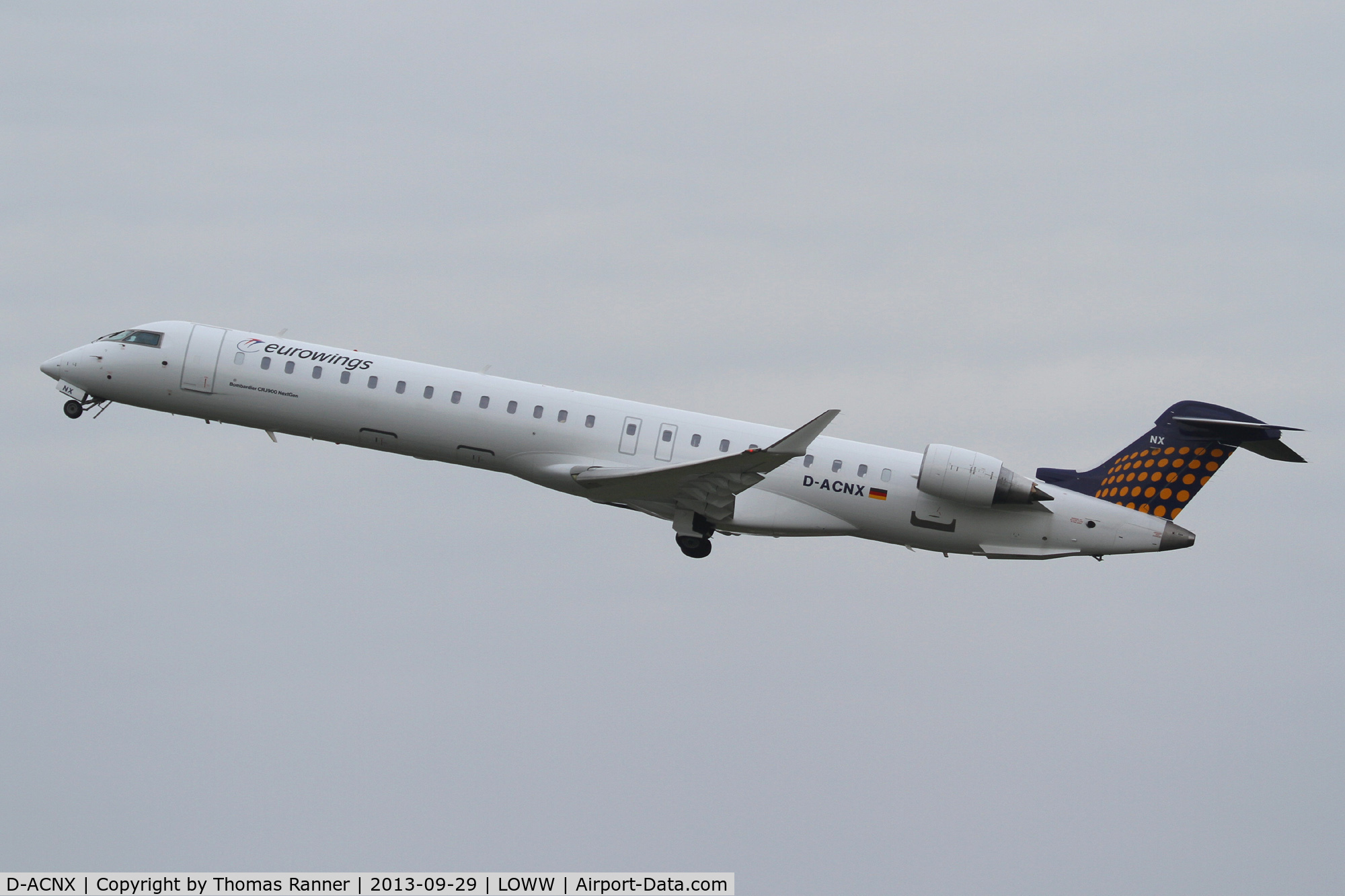 D-ACNX, 2011 Bombardier CRJ-900 NG (CL-600-2D24) C/N 15270, Eurowings CRJ900