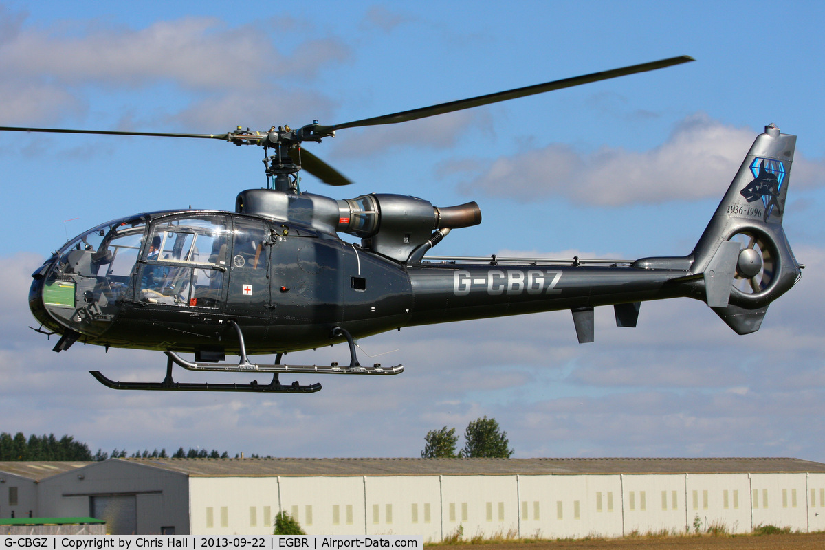 G-CBGZ, 1982 Westland SA-341C Gazelle HT2 C/N 1915, at Breighton's Heli Fly-in, 2013