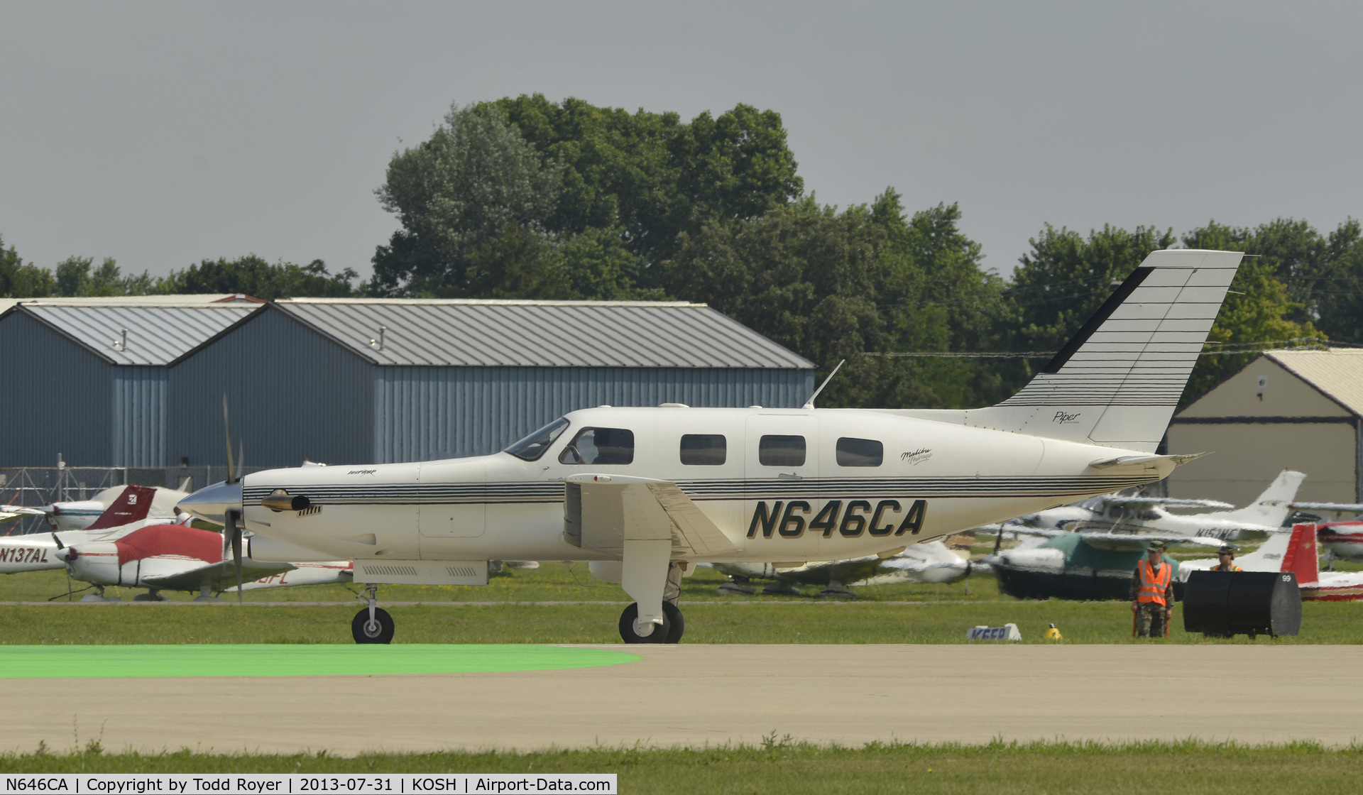 N646CA, 1995 Piper PA-46-350P Malibu Mirage C/N 4622196, Airventure 2013