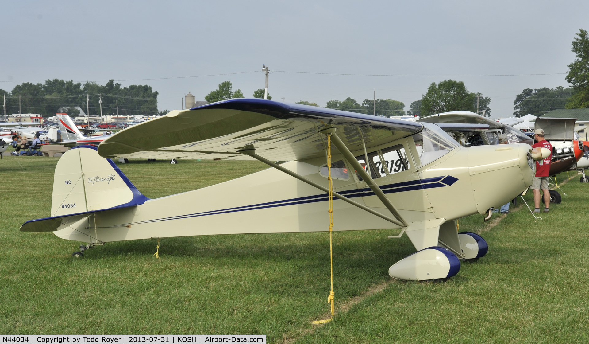 N44034, 1946 Taylorcraft BC12-D C/N 9834, Airvneture 2013