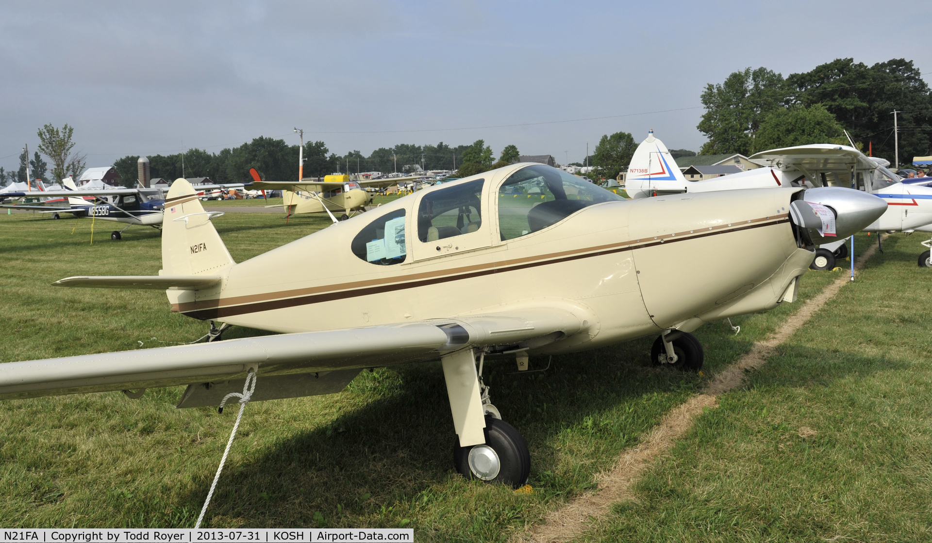 N21FA, 1950 Globe GC-1B Swift C/N 3727, Airventure 2013