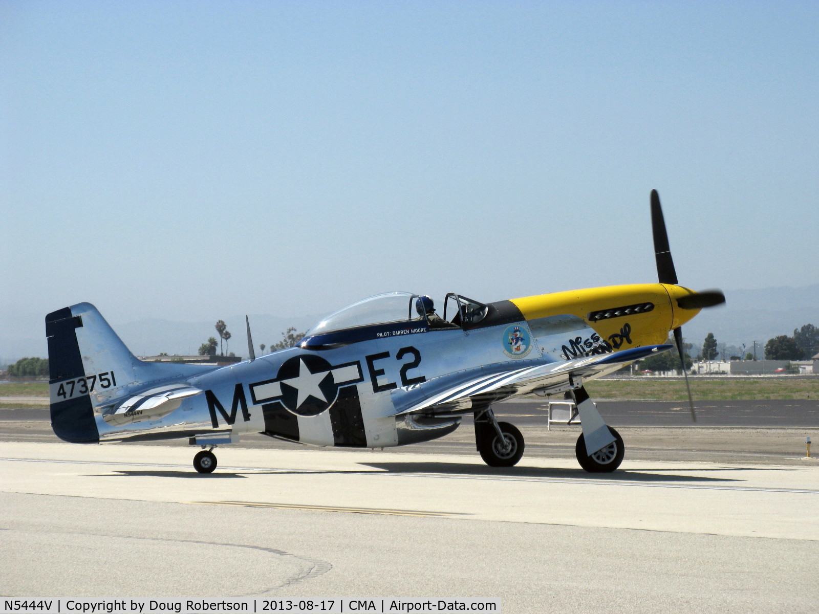 N5444V, 1944 North American F-51D-25-NA Mustang C/N 122-40291, 1944 North American F-51D MUSTANG 'Miss Kandy', Packard-Rolls V1650, Limited class, taxi