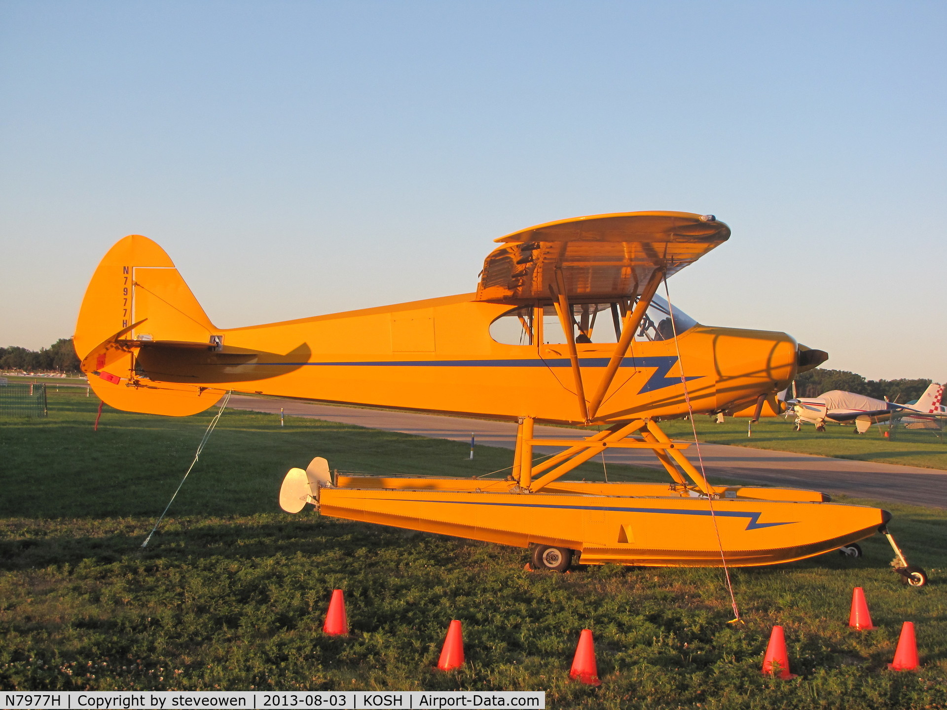 N7977H, 1946 Piper PA-12 Super Cruiser C/N 12-873, Basking in the early morning  sun