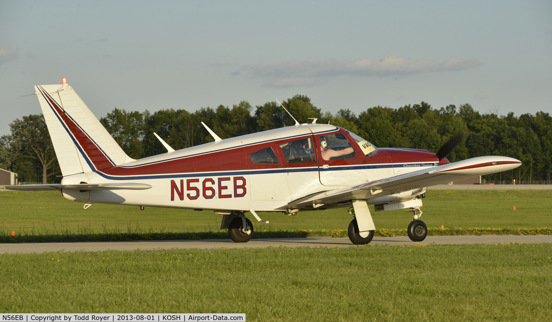 N56EB, 1968 Piper PA-28R-180 Cherokee Arrow C/N 28R30647, Airventure 2013