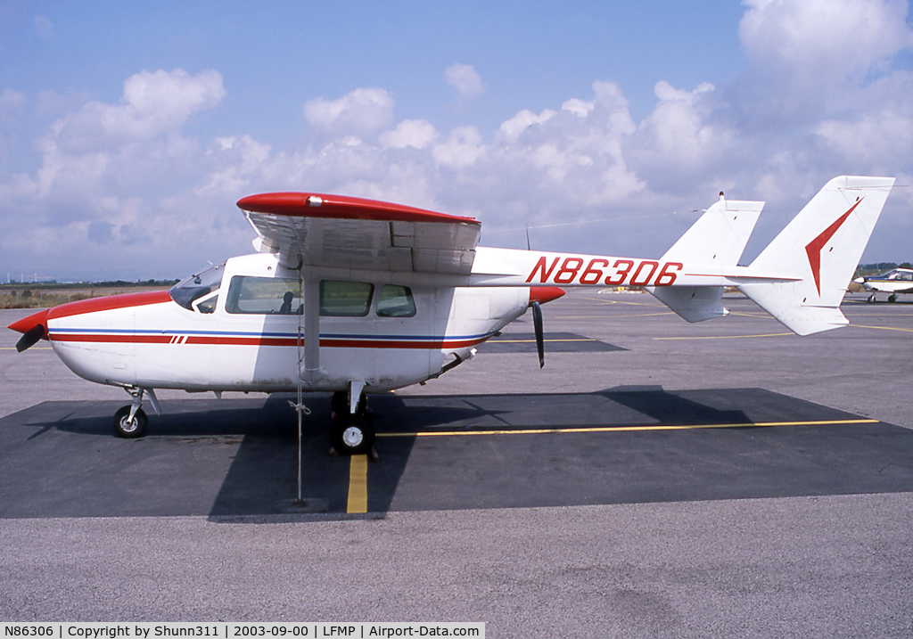 N86306, 1969 Cessna 337D Super Skymaster C/N 337-1148, Parked at the General Aviation area...