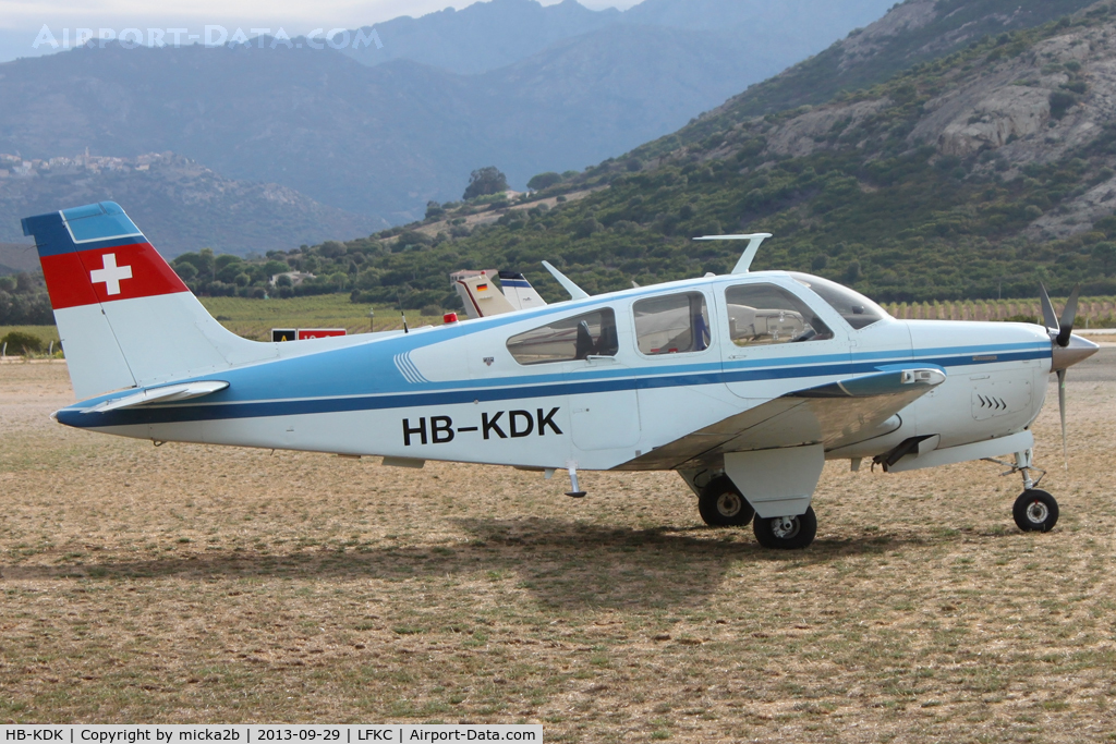 HB-KDK, Beech F33A Bonanza C/N CE815, Parked
