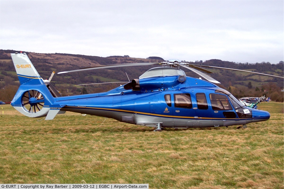 G-EURT, 2007 Eurocopter EC-155B-1 C/N 6764, Eurocopter EC.155B1 Dauphin [6764] (William Ewart Properties Ltd) Cheltenham Race Course~G 12/03/2009