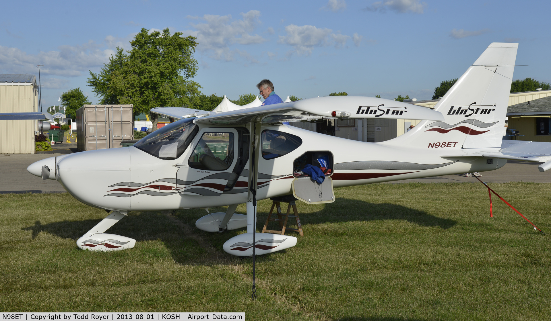 N98ET, 1997 Stoddard-Hamilton Glastar C/N 5165, Airventure 2013