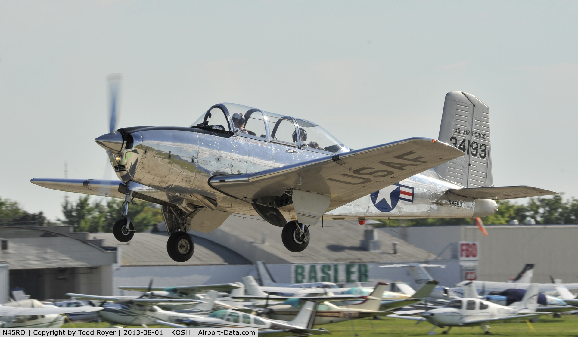 N45RD, 1953 Beech T-34A (A45) Mentor Mentor C/N G-299, Airvenutre 2013