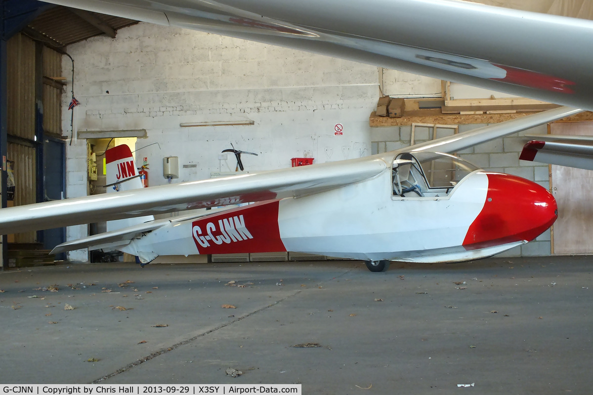 G-CJNN, 1968 Schleicher K-8B C/N 8744, Buckminster Gliding Club at Saltby airfield