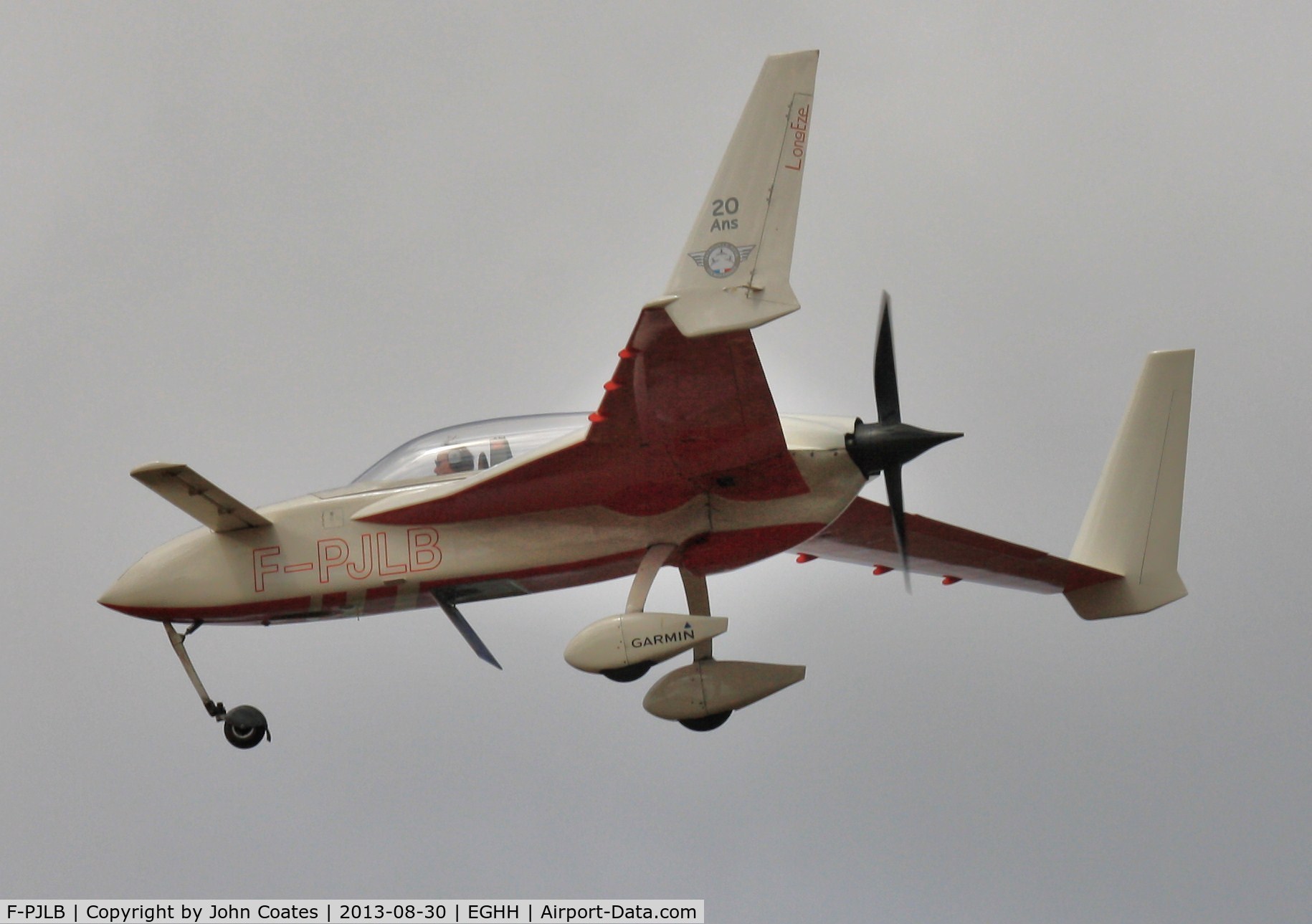 F-PJLB, Rutan Long-EZ C/N 1344, Returning from Seaside display