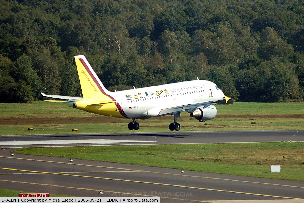 D-AILN, 1997 Airbus A319-114 C/N 700, At Cologne