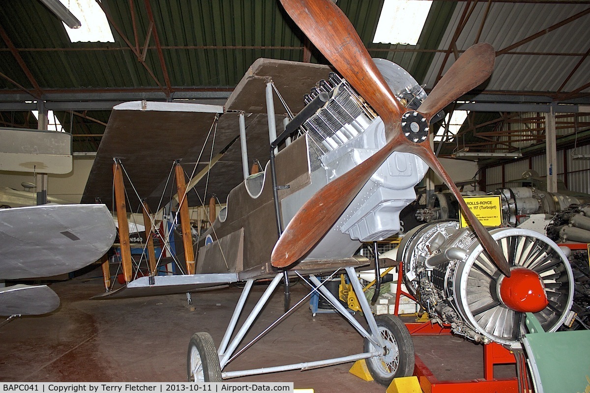 BAPC041, 1962 Royal Aircraft Factory BE-2c Replica C/N BAPC.41, Replica RAF BE-2C at Yorkshire Air Museum