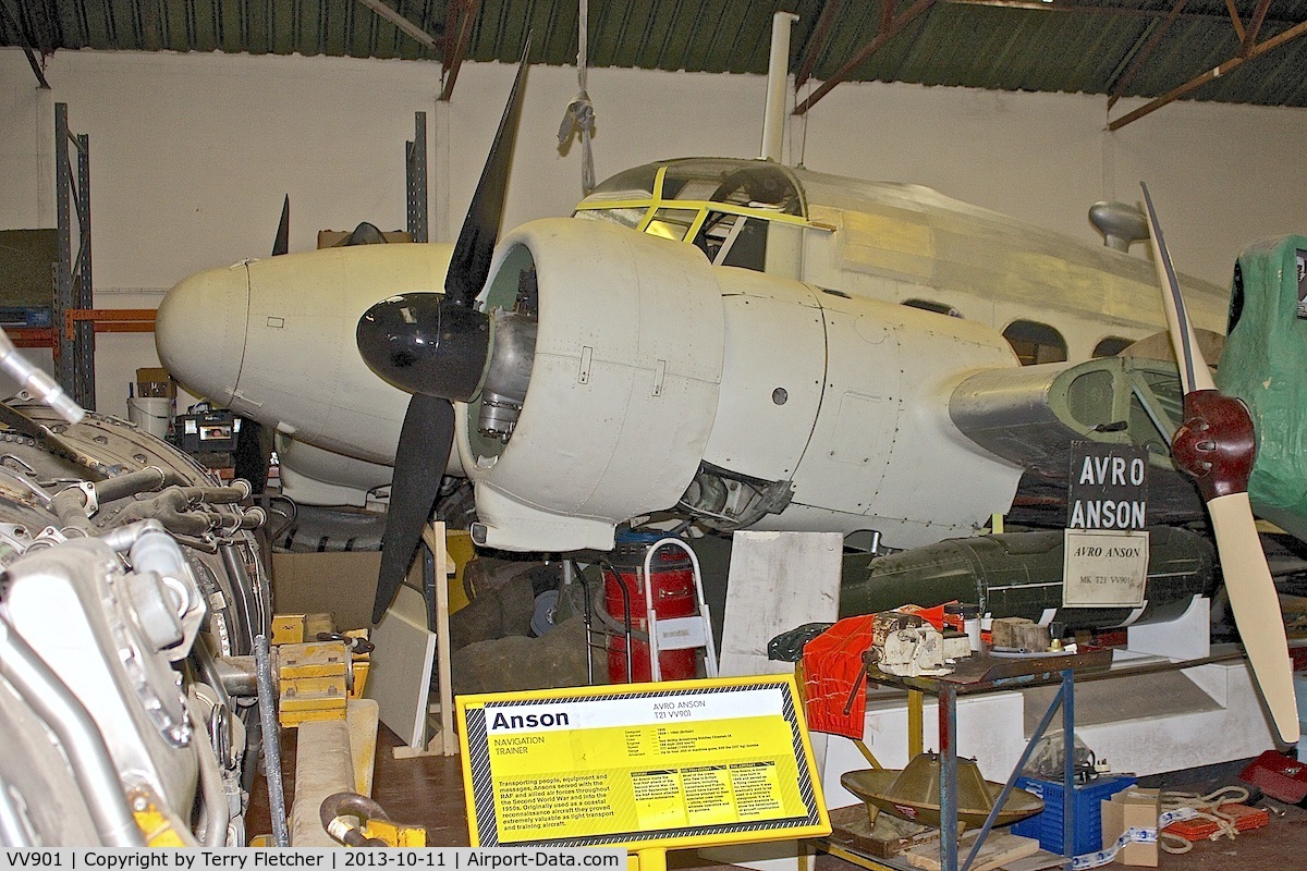 VV901, 1949 Avro 652A Anson T.21 C/N Not found VV901, Avro Anson at Yorkshire Air Museum