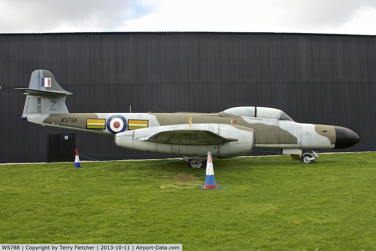 WS788, 1954 Gloster Meteor NF(T).14 C/N Not found WS788, Gloster Meteor at Yorkshire Air Museum