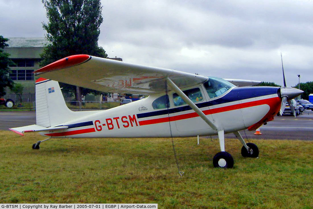 G-BTSM, 1957 Cessna 180A C/N 32678, Cessna 180A [32678] Kemble~G 01/07/2005