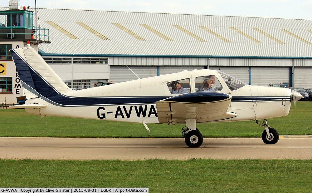 G-AVWA, 1967 Piper PA-28-140 Cherokee C/N 28-23660, Owned to, Bejam Services Ltd in November 1967 and currently with, SFG Ltd since November 1996