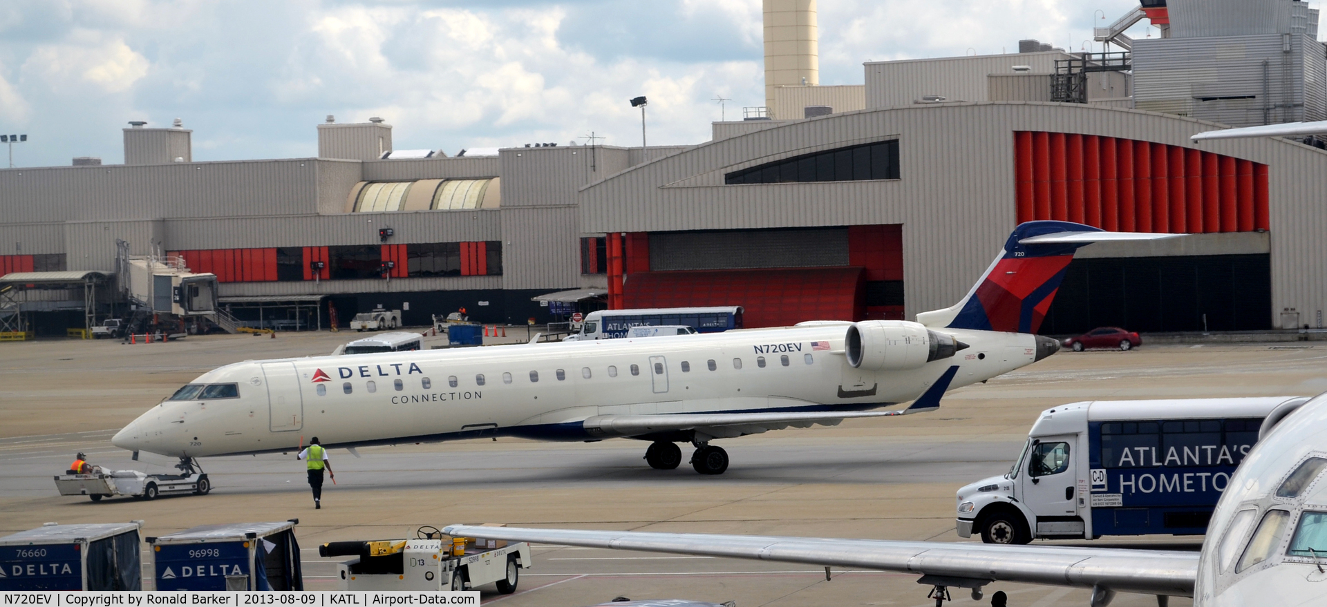 N720EV, 2003 Bombardier CRJ-701 (CL-600-2C10) Regional Jet C/N 10115, Taxi Atlanta