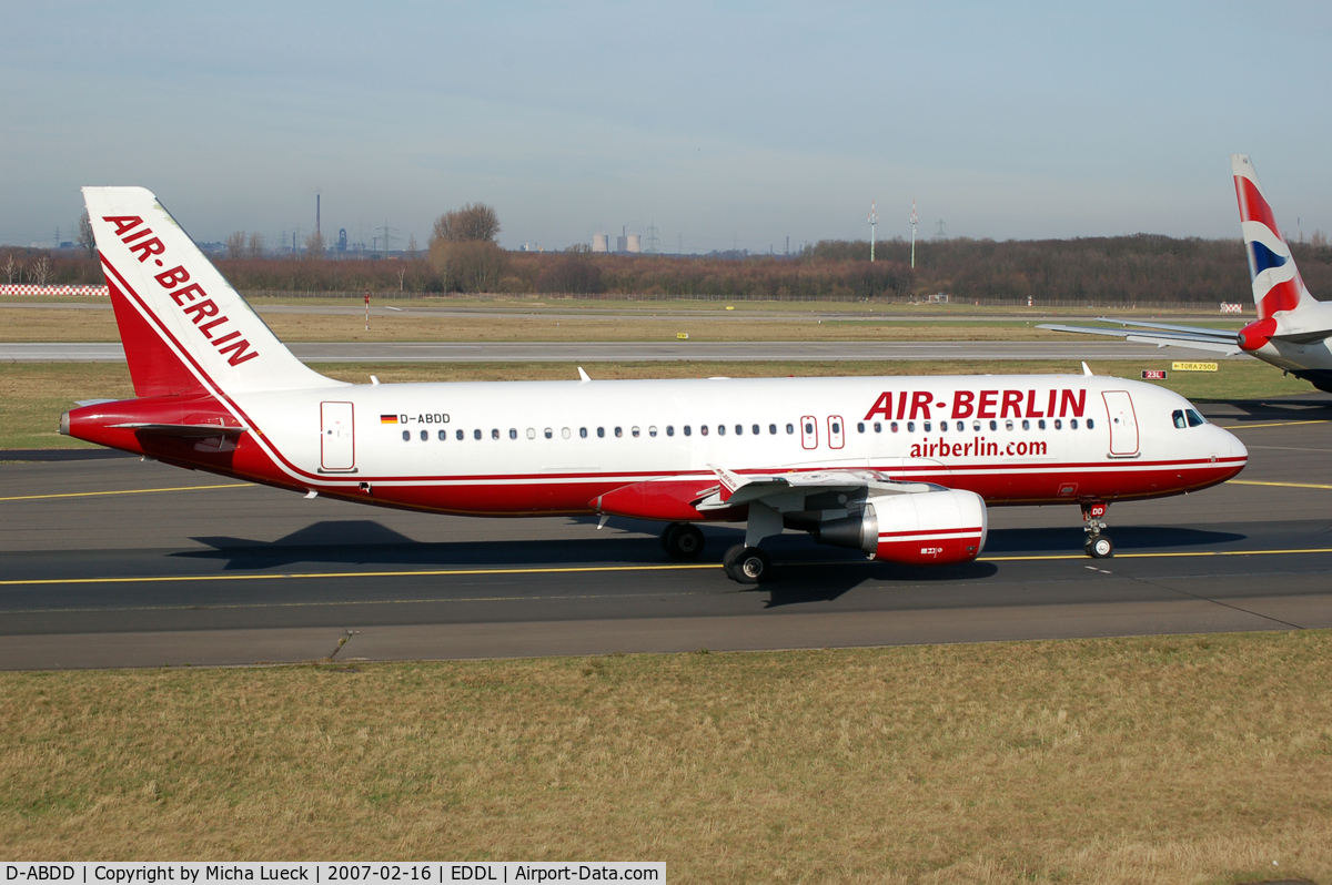 D-ABDD, 2006 Airbus A320-214 C/N 2685, At Düsseldorf