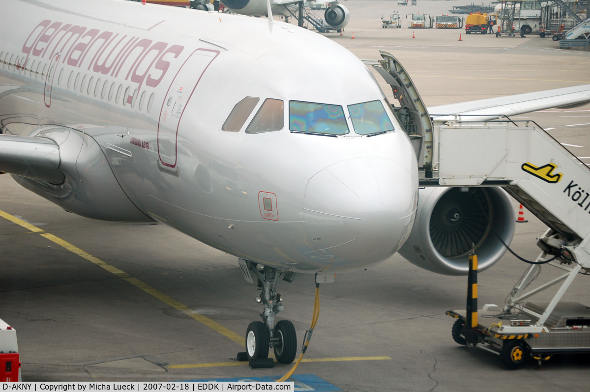 D-AKNY, 1996 Airbus A320-212 C/N 579, At Cologne