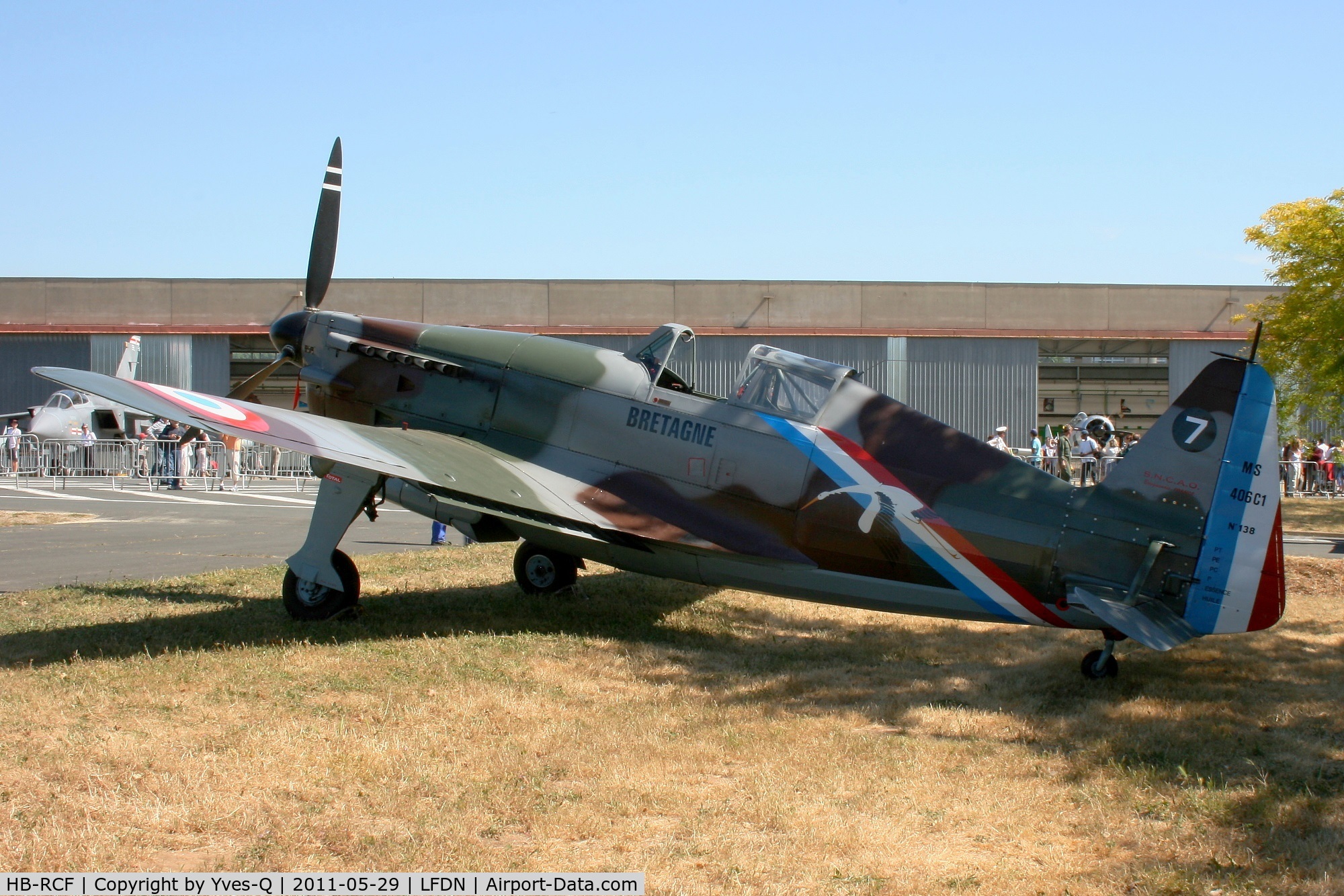 HB-RCF, 1942 Morane-Saulnier D-3801 (MS-412) C/N 194, Morane Saulnier MS-412 (EKW D-3801), Swiss Historic Aircraft Collection, Rochefort-St Agnant AB 721 (LFDN-RCO)