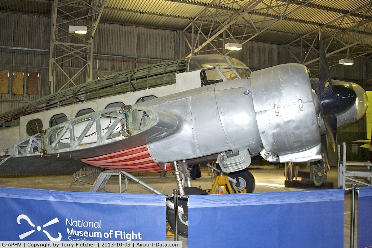 G-APHV, 1947 Avro 652A Anson C.19 Series 2 C/N VM360, At the Museum of Flight , East Fortune , Scotland