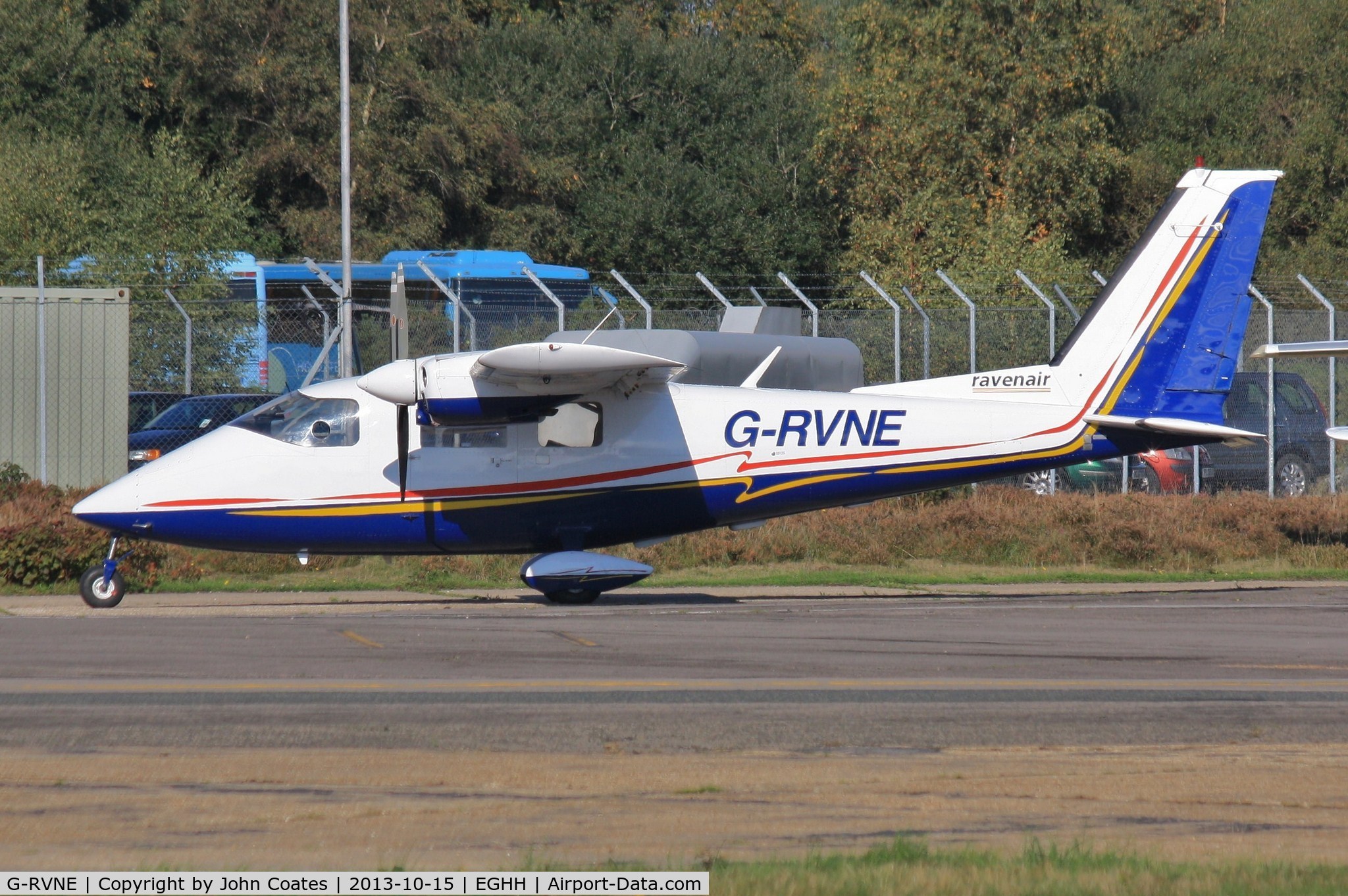 G-RVNE, 1977 Partenavia P-68B C/N 101, Regular visitor to BHL